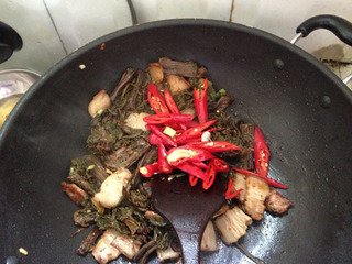 农家味道炒咸干菜