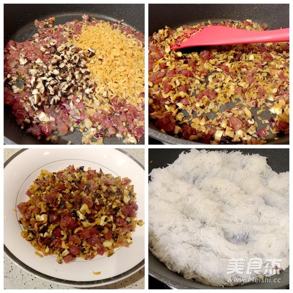 腊味<a href=/shicai/shucai/LuoBo/index.html target=_blank><u>萝卜</u></a>糕的做法