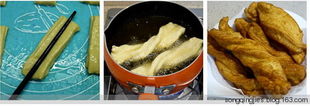 自制<a href=/shicai/mimian/YouTiao/index.html target=_blank><u>油条</u></a>步骤7-9