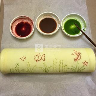 彩绘蛋卷一海底世界