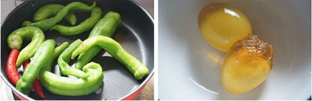 烧椒<a href=/shicai/rouqin/PiDan/index.html target=_blank><u>皮蛋</u></a>步骤1-2
