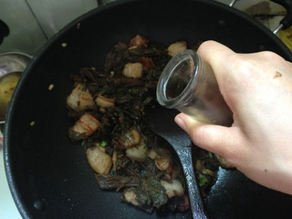 农家味道炒咸干菜