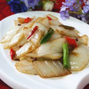 醋溜白菜片的做法