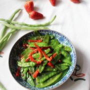 清炒荷兰豆的做法