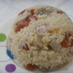 芋香腊肠煲仔饭的做法