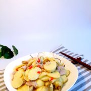 茨菰冬笋肉片的做法