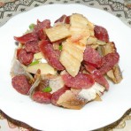 腊鱼蒸腊肠的做法