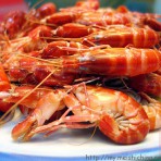 白灼弹琴虾的做法