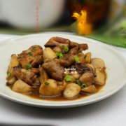 酱香鸡爆杏鲍菇的做法