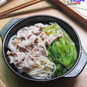 清汤肉片挂面的做法